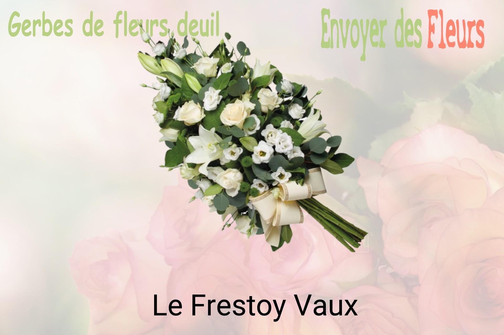 Gerbe de fleurs de deuil livrée à Le Frestoy-Vaux